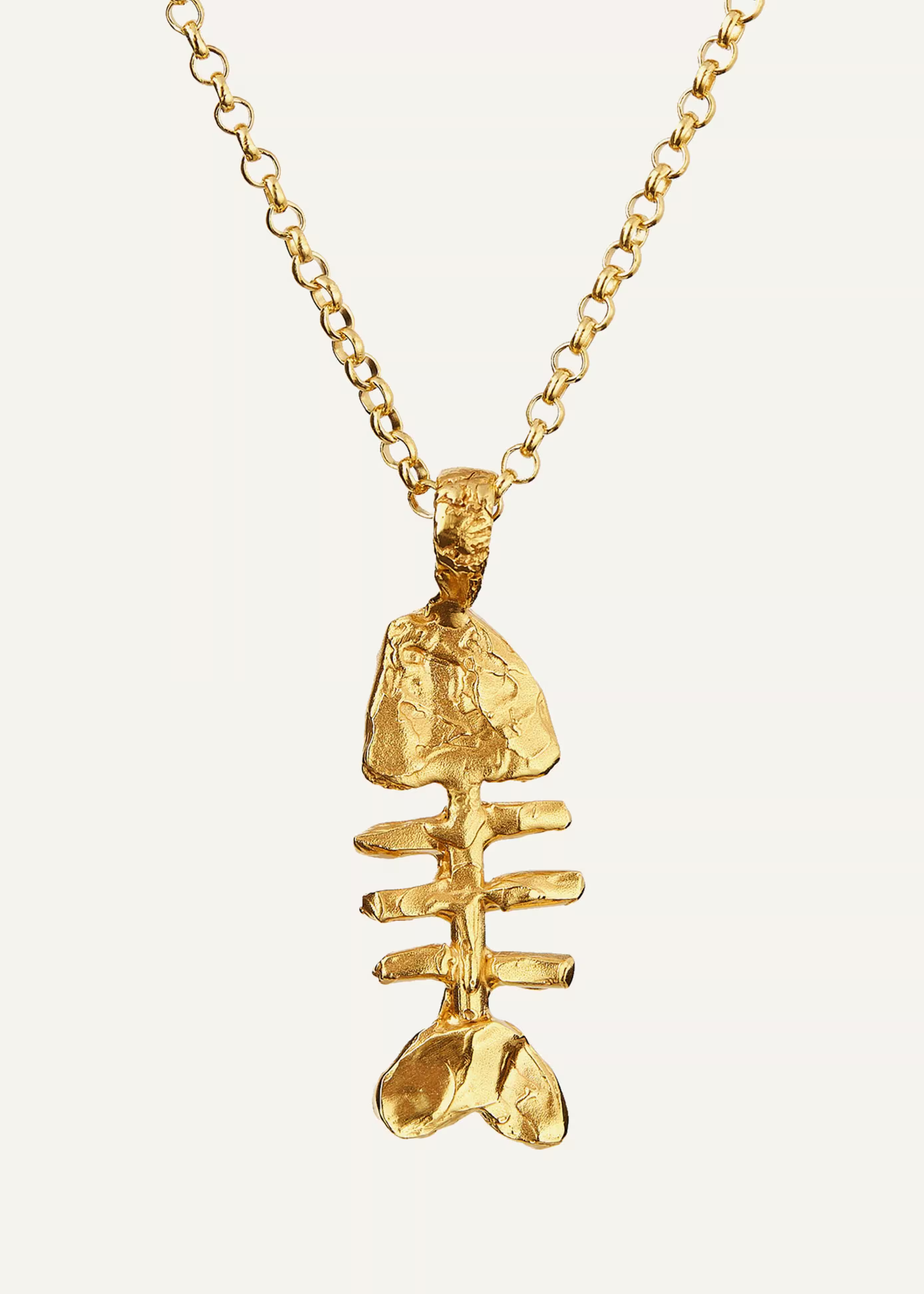 Women's Gold Silhouette Of Summer Necklace | ME+EM | ME+EM Global (Excluding US)