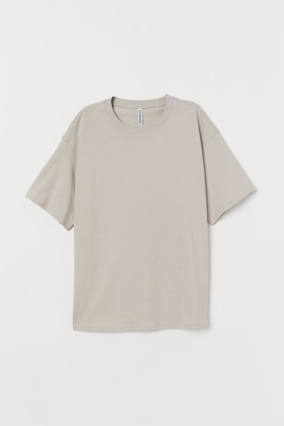 Weites Baumwoll-T-Shirt | H&M (DE, AT, CH, NL, FI)