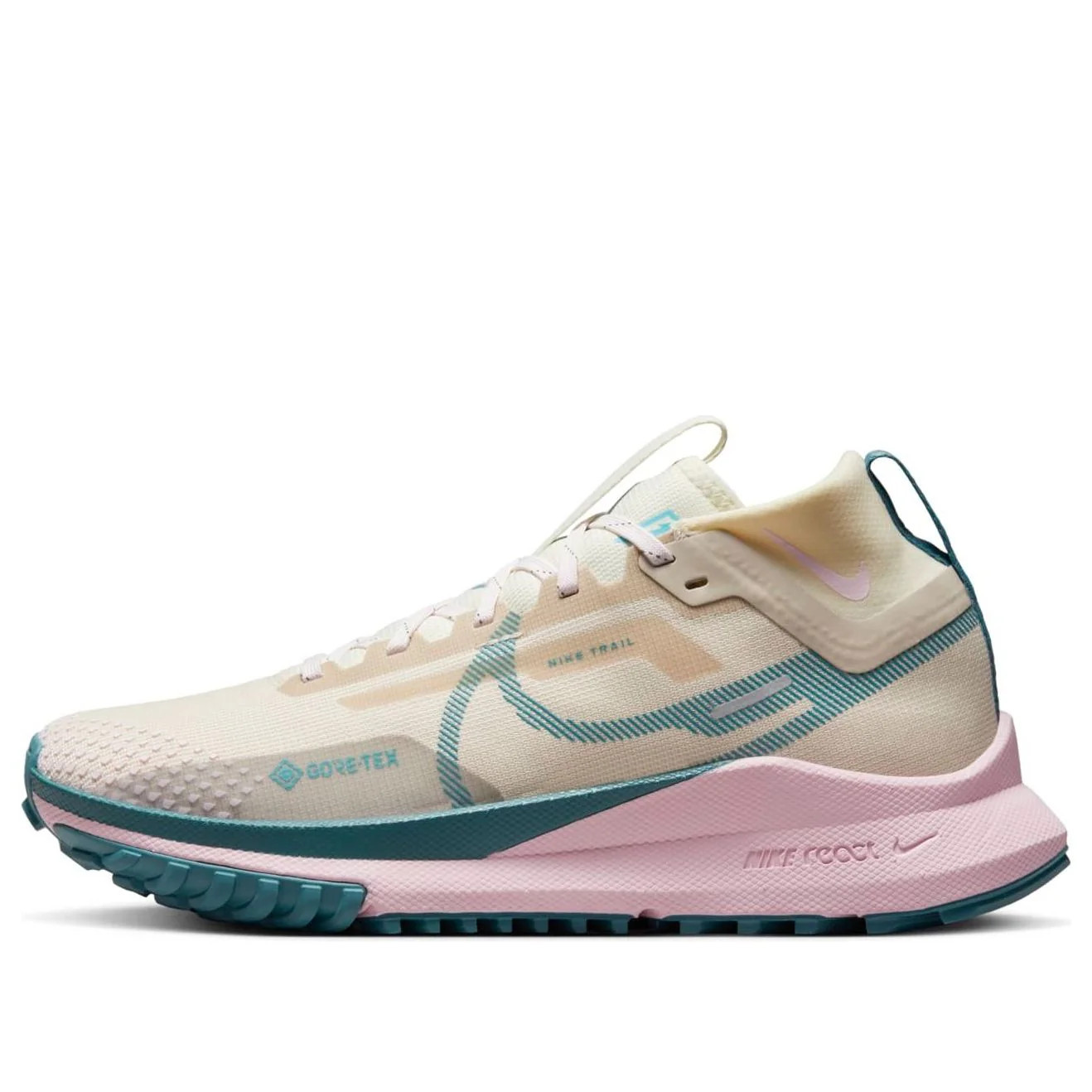 (WMNS) Nike React Pegasus Trail 4 GTX 'Sanddrift Pearl Pink' DJ7929-100 | KICKS CREW