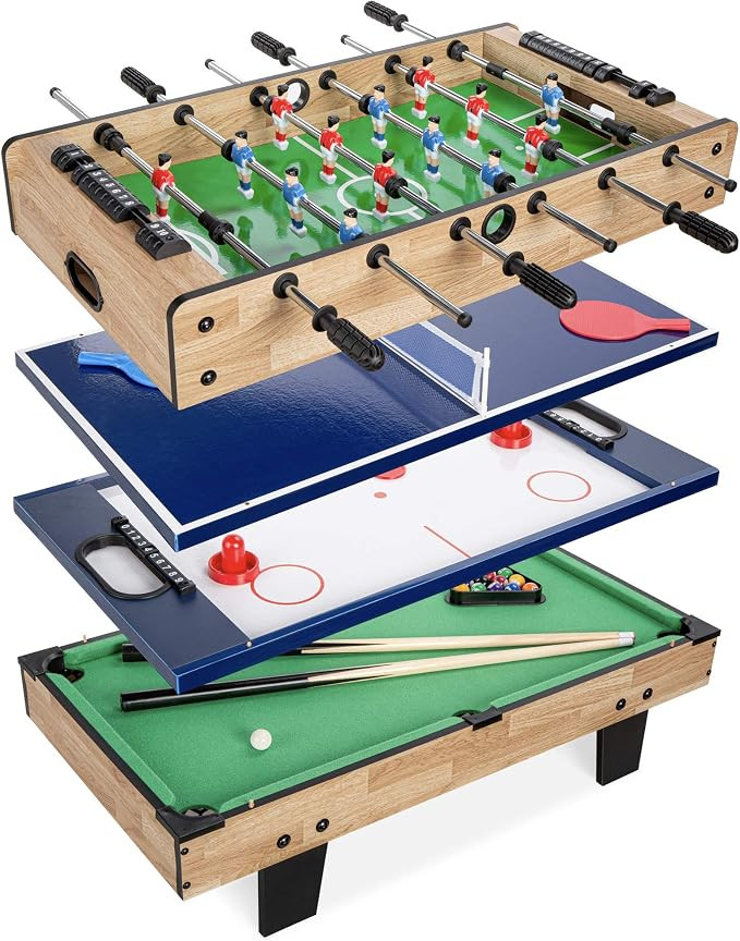 Best Choice Products 4-in-1 Multi Game Table, Childrens Combination Arcade Set for Home, Play Roo... | Amazon (US)
