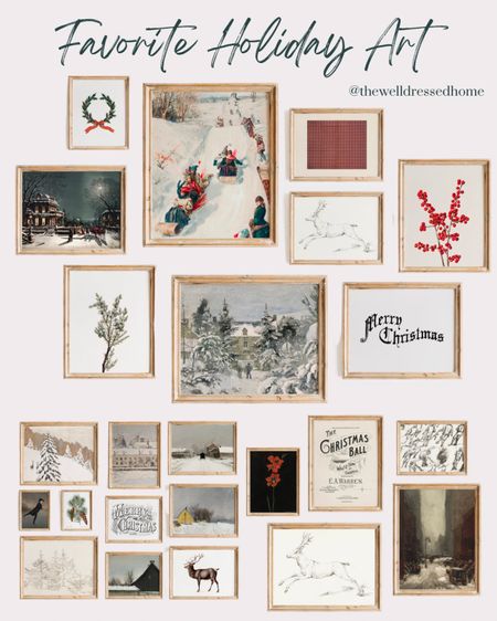 Favorite Winter Art| Holiday Art, Christmas Art, Digital Art, 

#LTKSeasonal #LTKhome #LTKHoliday