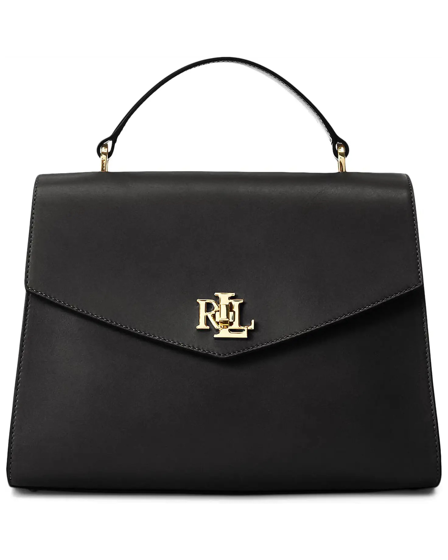 Lauren Ralph Lauren Leather Medium Farrah Satchel | Zappos.com