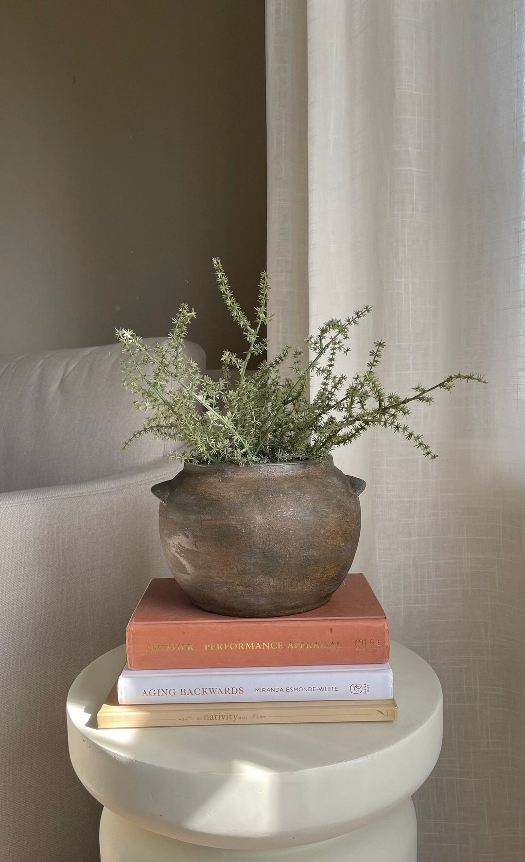 Aged artisan earthenware brown vessel aged stone look  vase hand crafted| antique aged pottery va... | Etsy (US)