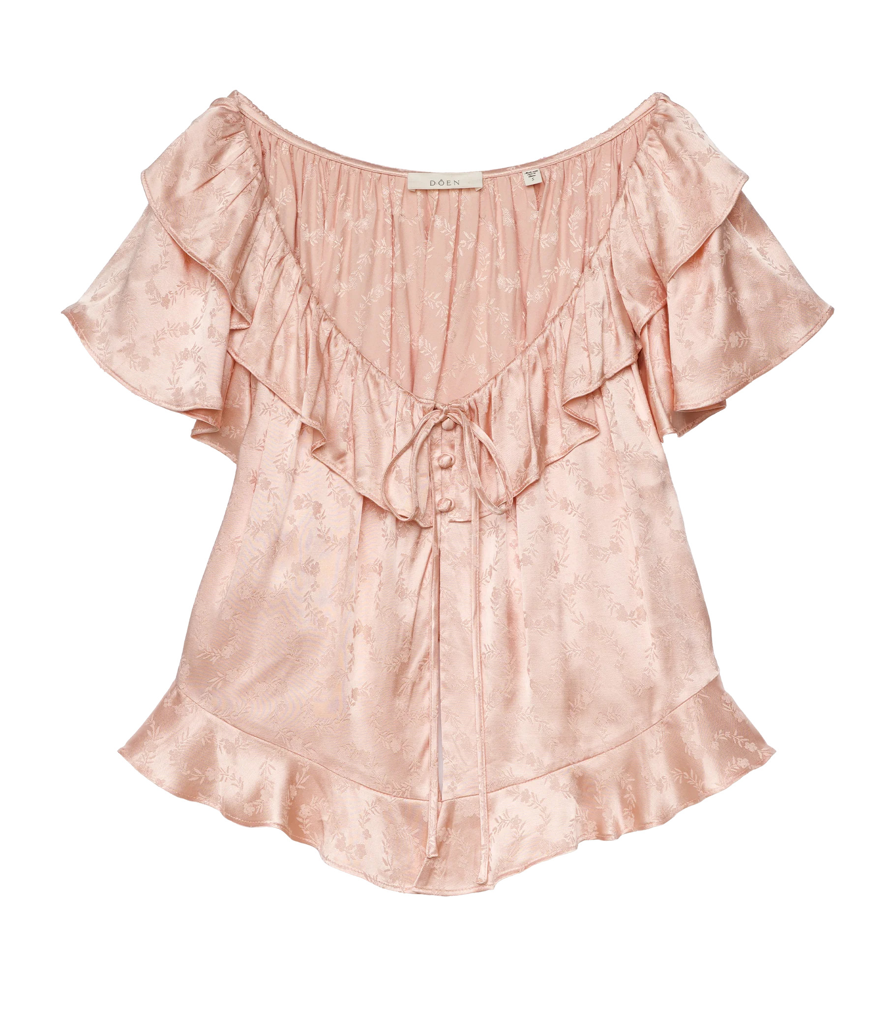 Floriette Top - Peach Sorbet | DÔEN | DOEN
