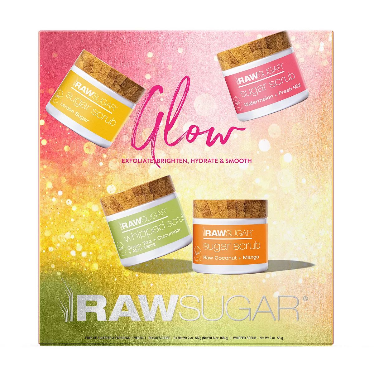 Raw Sugar Living Raw Sugar Glow Gift Set | Kohl's