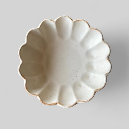 BLAKE 'N' GREY Scalloped Edge Bowl, Scallop Ceramic Plate | Dessert Bowl | Flower Shaped Soup Bowl | Trinket Dish Set of 2 | Amazon (US)