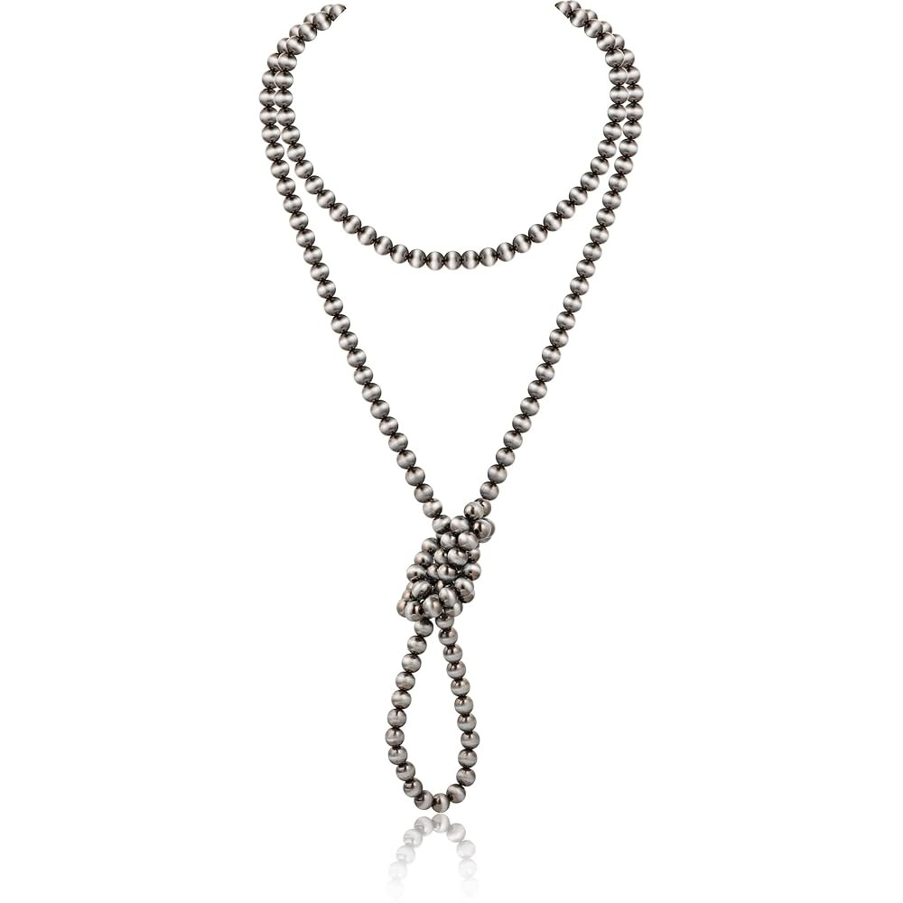 Navajo Pearl Necklace Long Western Jewelry for Women Vintage Beaded Pearl Necklaces | Amazon (US)