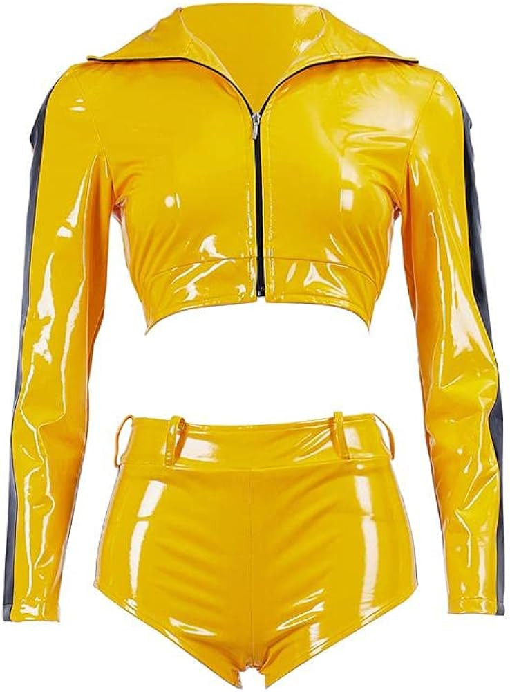 BYHai Kill Bill Costume Beatrix Kiddo The Bride Costume Cosplay Suit Sexy Kung Fu Outfit with Jac... | Amazon (US)