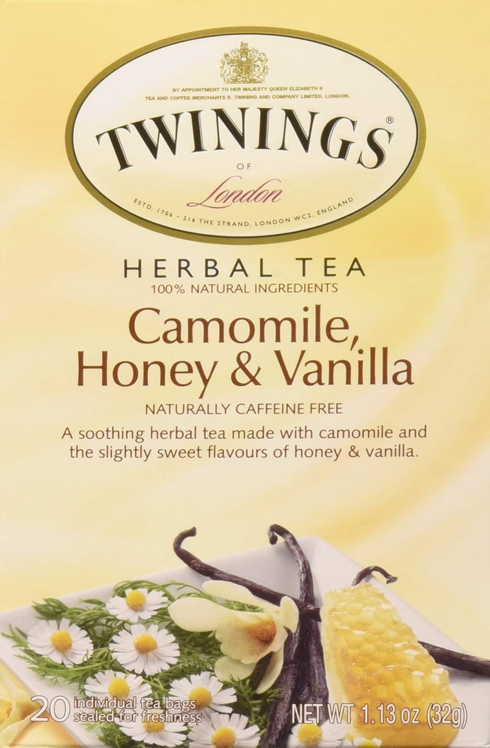 Twinings Herbal Tea Chamomile Honey and Vanilla -- 20 Tea Bags | Amazon (US)