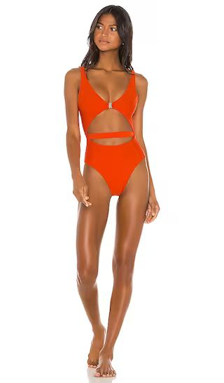 Gin One Piece in Hot Papaya | Revolve Clothing (Global)