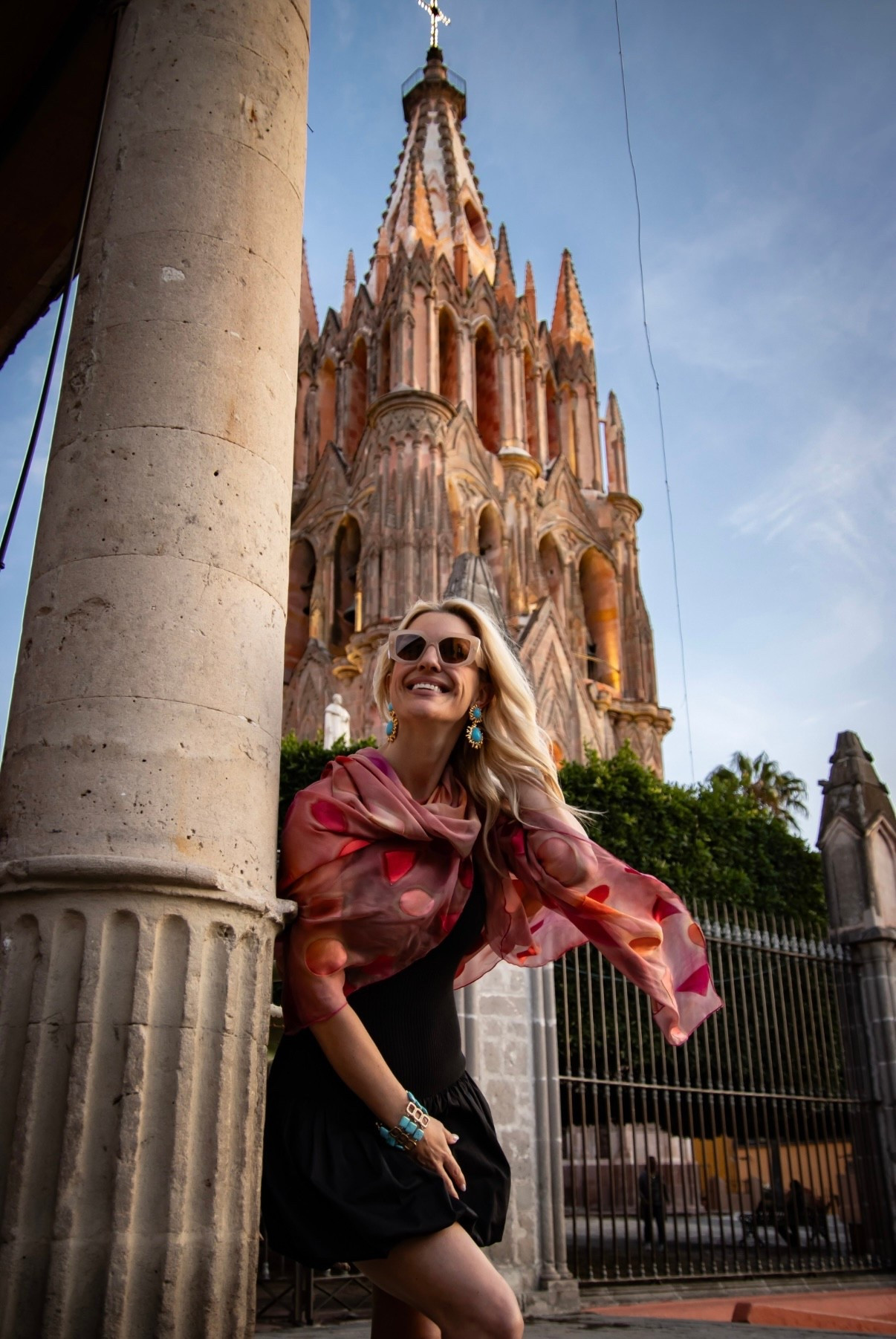 San Miguel Allende. Turquoise and gold jewelry. Bubble dresses. Prada sunglasses. Espadrilles. Colorful scarves  