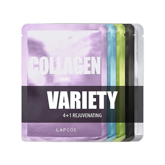 LAPCOS Rejuvenating Variety Pack Face Mask Set, Korean Sheet Masks to Moisturize and Restore Skin... | Amazon (US)