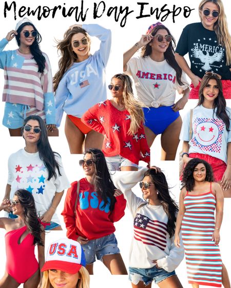 Memorial Day inspo! I still wear my usa sweatshirt from 5 years ago all year long! These styles will sell out quick! #redwhiteandblue #memorialday #america #affordablestyle

#LTKFind #LTKSeasonal #LTKunder50