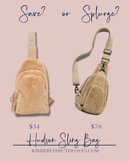 Save vs. splurge: Hudson sling bag!

#looksforless #affordablefashion #casualstyle #designerdupes #neutralstyle

#LTKitbag #LTKGiftGuide #LTKunder100