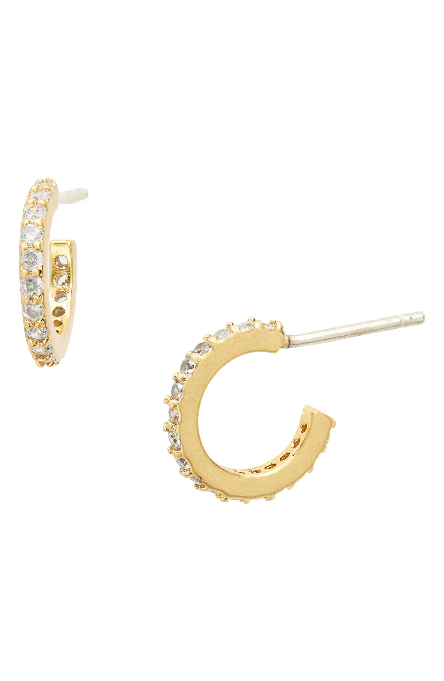 Sparkle Pavé Huggie Mini Hoop Earrings | Nordstrom