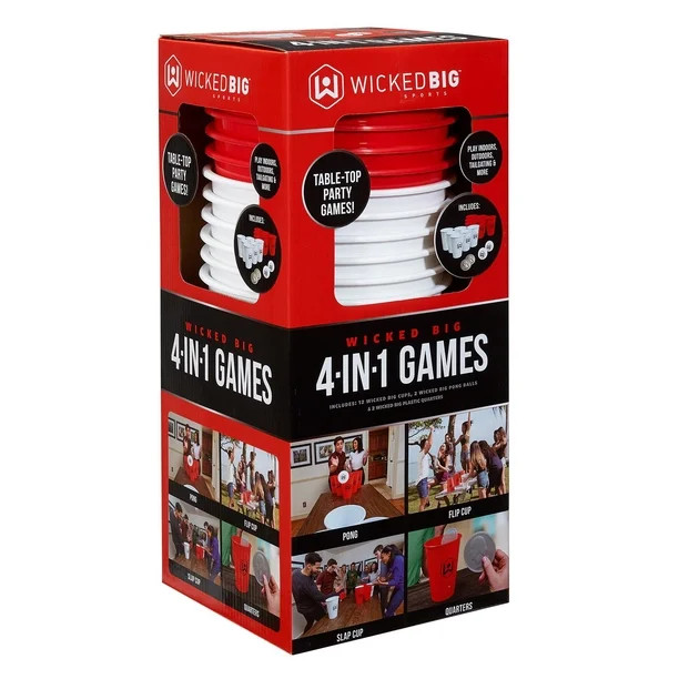 Wicked Big Sports 4 in 1 Indoor and Outdoor Game Set - Walmart.com | Walmart (US)