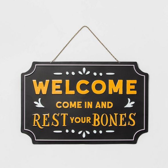 Metal Halloween Welcome Sign - Hyde & EEK! Boutique™ | Target