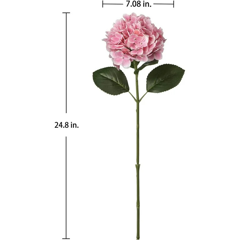 3 Pcs Artificial Hydrangeas Large Single Headed 24.8" Artificial Hydrangea Flowers Fake Hydrangea... | Walmart (US)