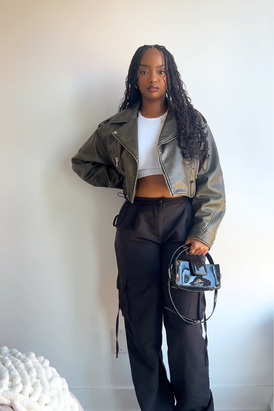 Autumn outfit, parachute pants, leather jacket, Fall outfits, streetwear

#LTKstyletip #LTKfindsunder100