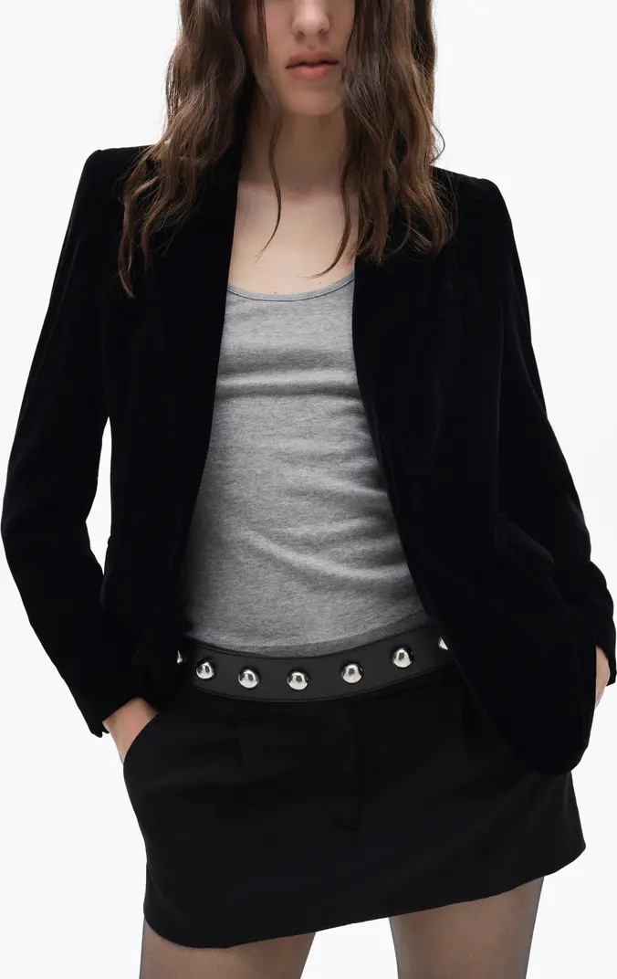 Structured Velvet Blazer | Nordstrom