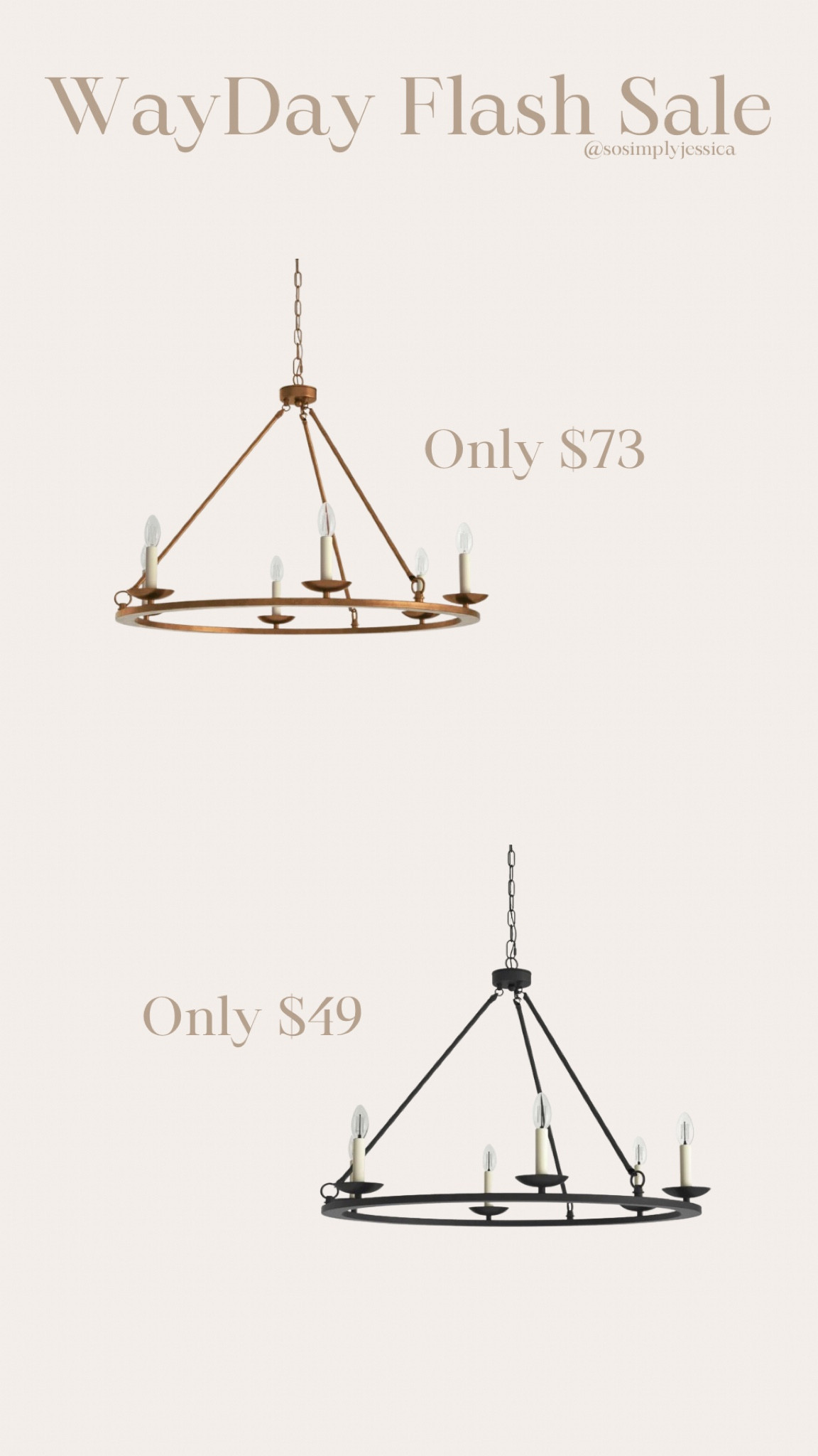 WayDay 
Flash sale
Chandelier 
Sale 
Bronze chandelier 
Black chandelier 

#LTKFind #LTKsalealert #LTKhome