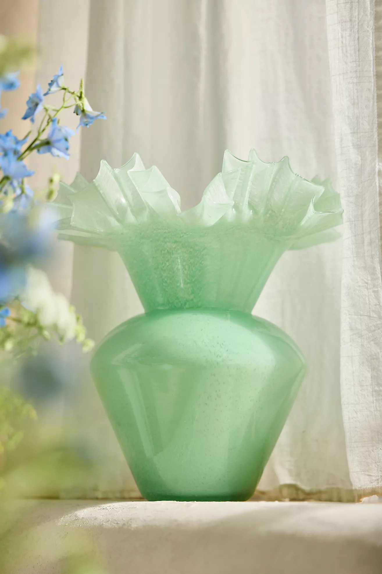 Ruffled Glass Vase | Anthropologie (US)