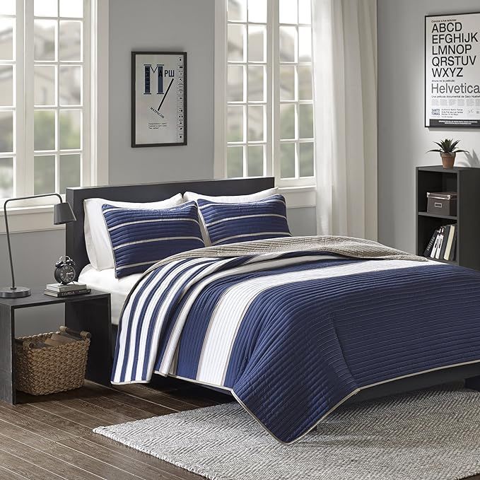 Comfort Spaces Quilt Coverlet Bedspread Ultra Soft Microfiber Pattern Hypoallergenic Bedding Set,... | Amazon (US)