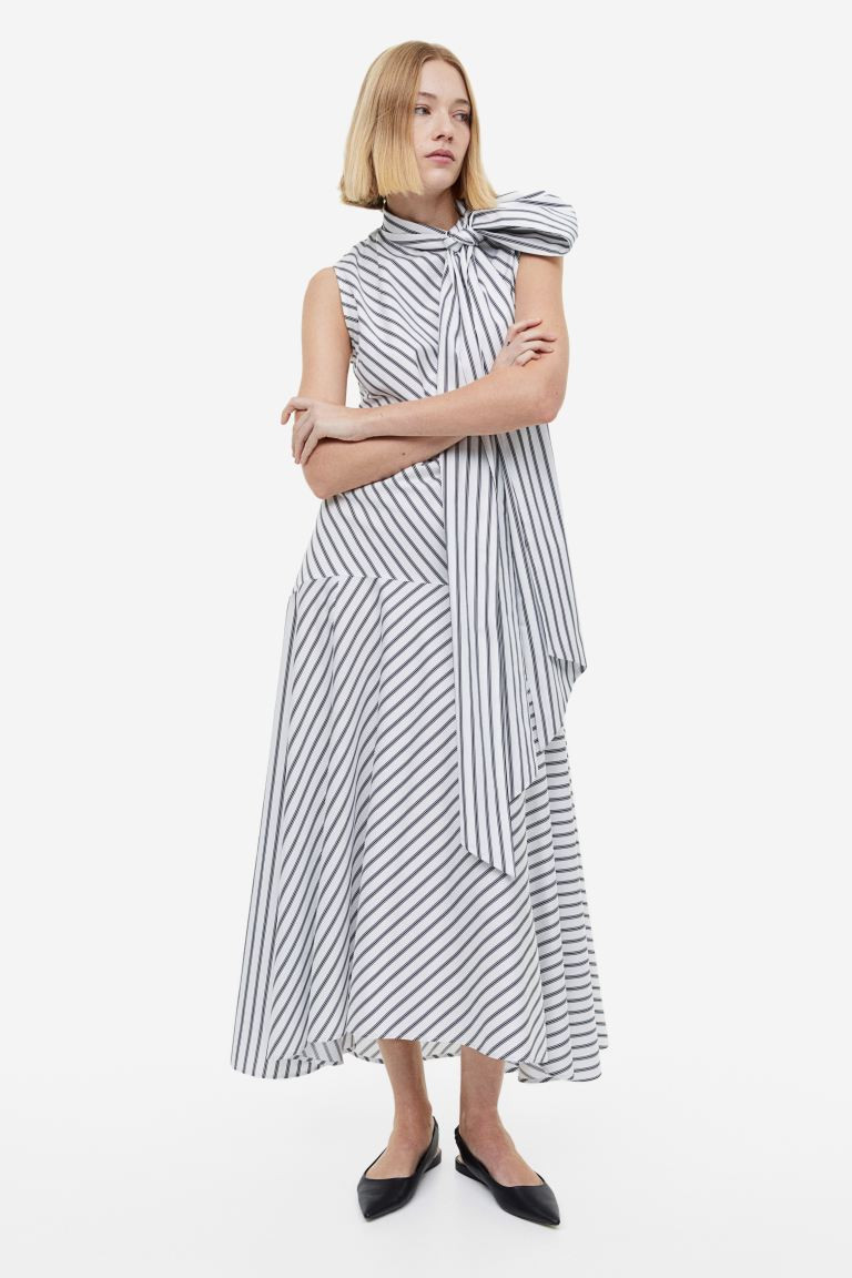 Bow-detail Cotton Dress | H&M (US + CA)