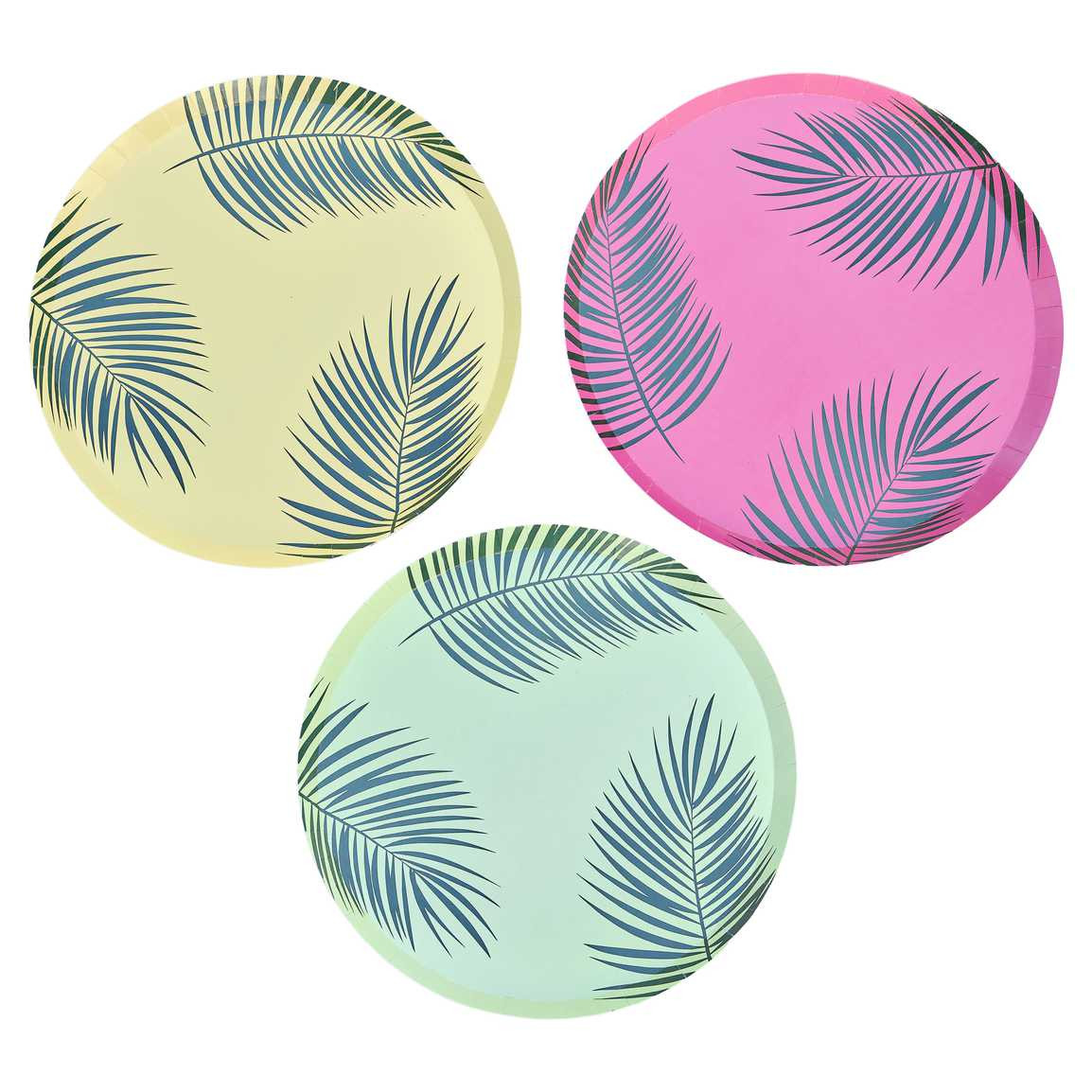 Eco Friendly    Hawaiian Tiki Palm Leaf Printed Paper Plates | Get Gatherings