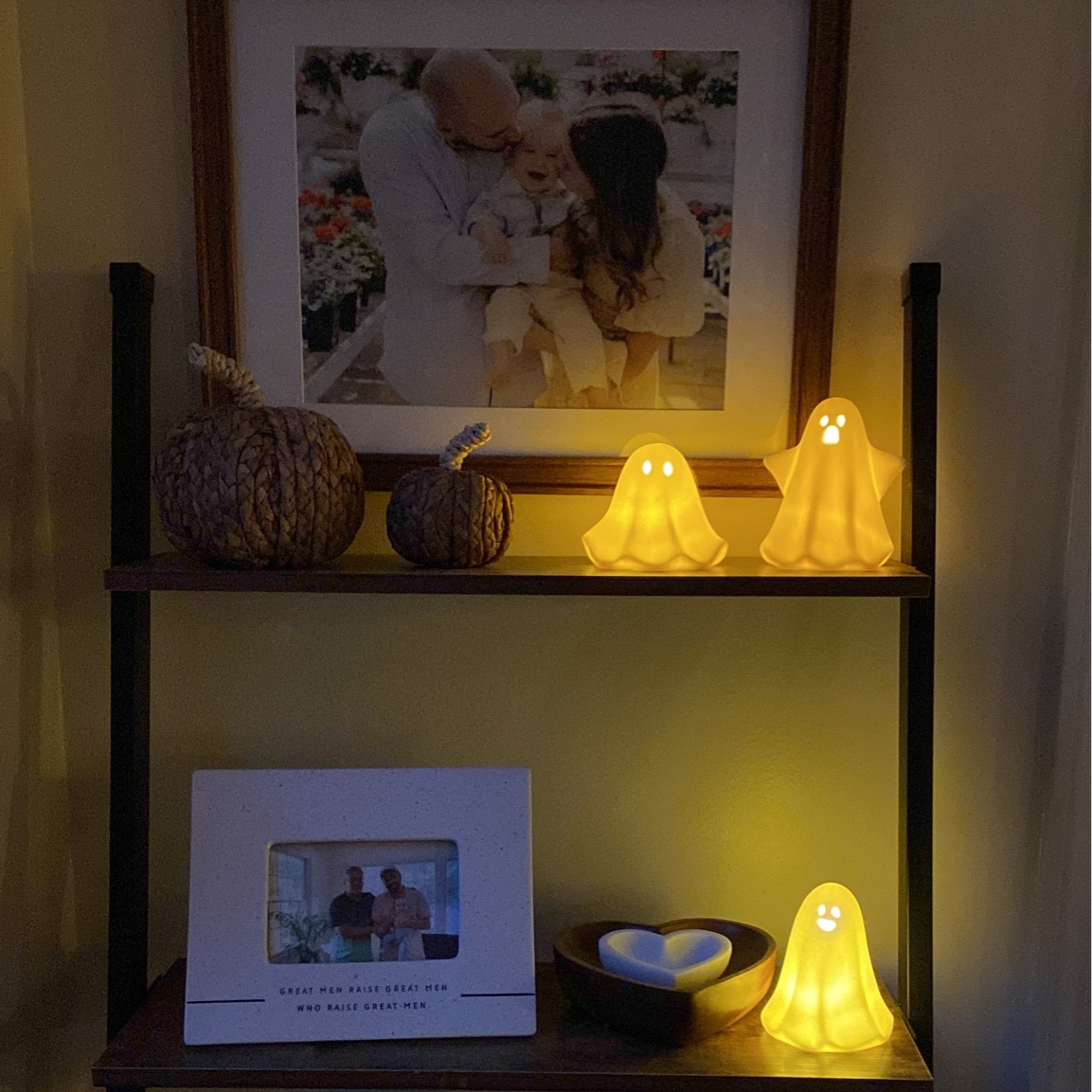 New obsession: these ceramic battery ghosties. SO cute lit up or not, I absolutely love them! 

#LTKHalloween #LTKhome #LTKSeasonal