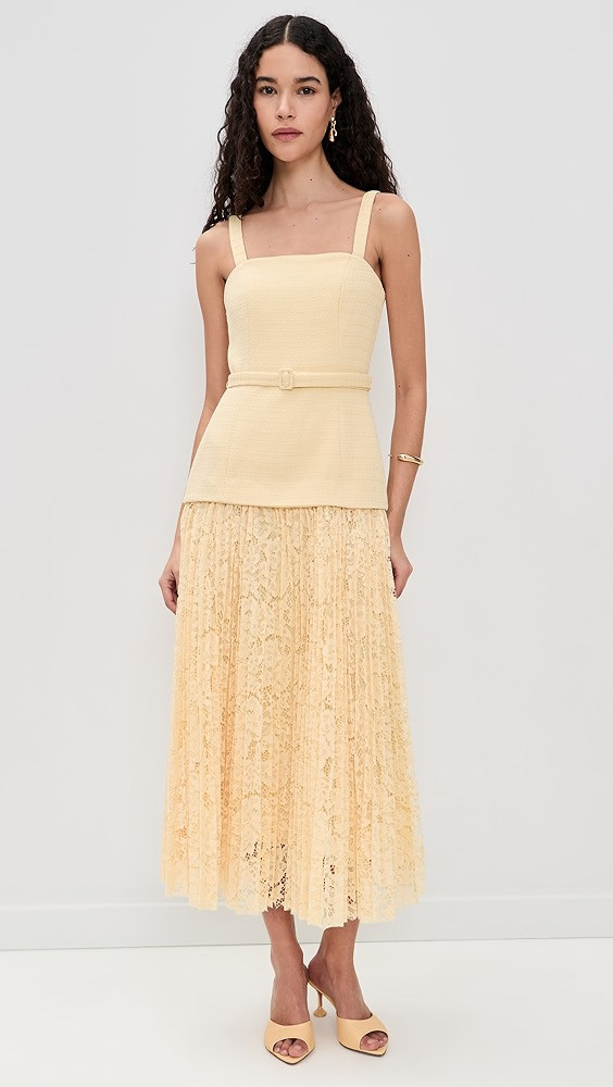 Mixed Media Tweed Maxi Dress | Shopbop