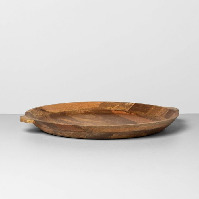 Oversized Carved Wood Tray - Hearth & Hand™ with Magnolia | Target