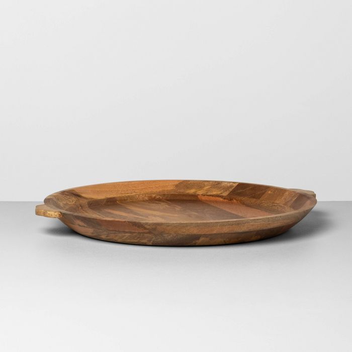 Oversized Carved Wood Tray - Hearth & Hand™ with Magnolia | Target