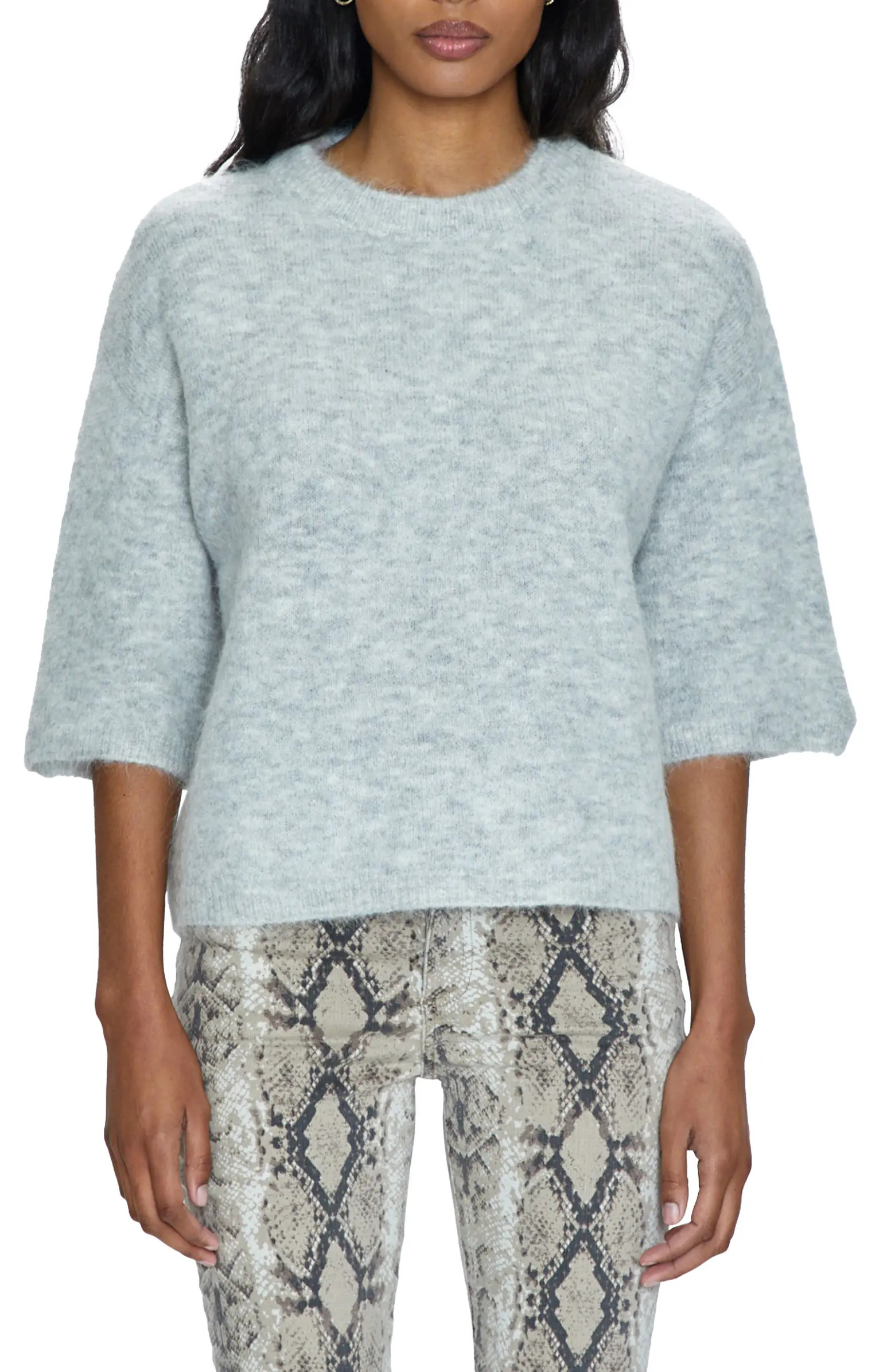 Three-Quarter Sleeve Alpaca Blend Sweater | Nordstrom