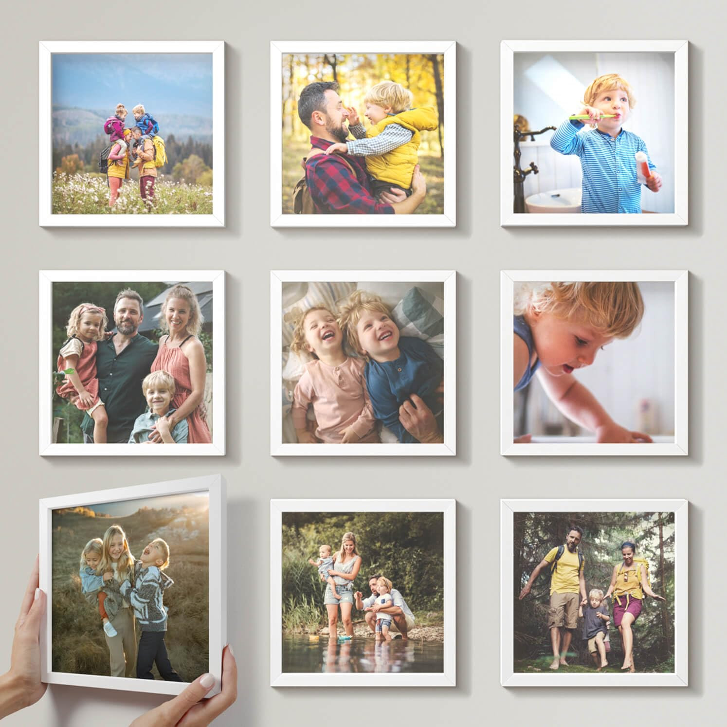 Mixtiles Official - Custom Photo Tiles - Personalized Printed Photos - Magnetic Wall Frames - Adh... | Amazon (US)