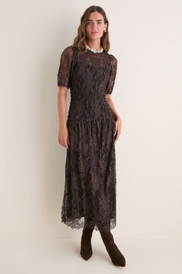 Chocolate Short Sleeve Dalia Nap Dress | Tuckernuck (US)