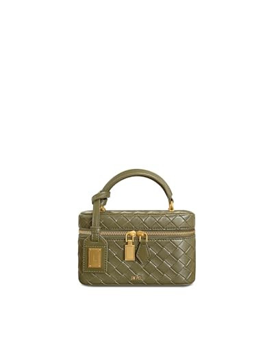 JW PEI Women's Cleo Woven Texture Box Shape Top Handle Bag - Olive Green | Amazon (US)