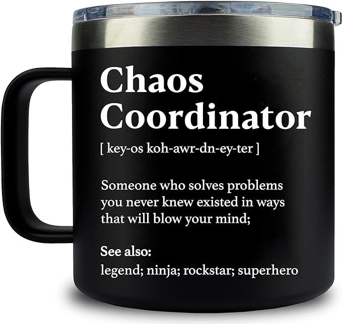 Chaos Coordinator Tumbler Mug - Teacher Appreciation Gifts, Administrative Professional Day Gifts... | Amazon (US)