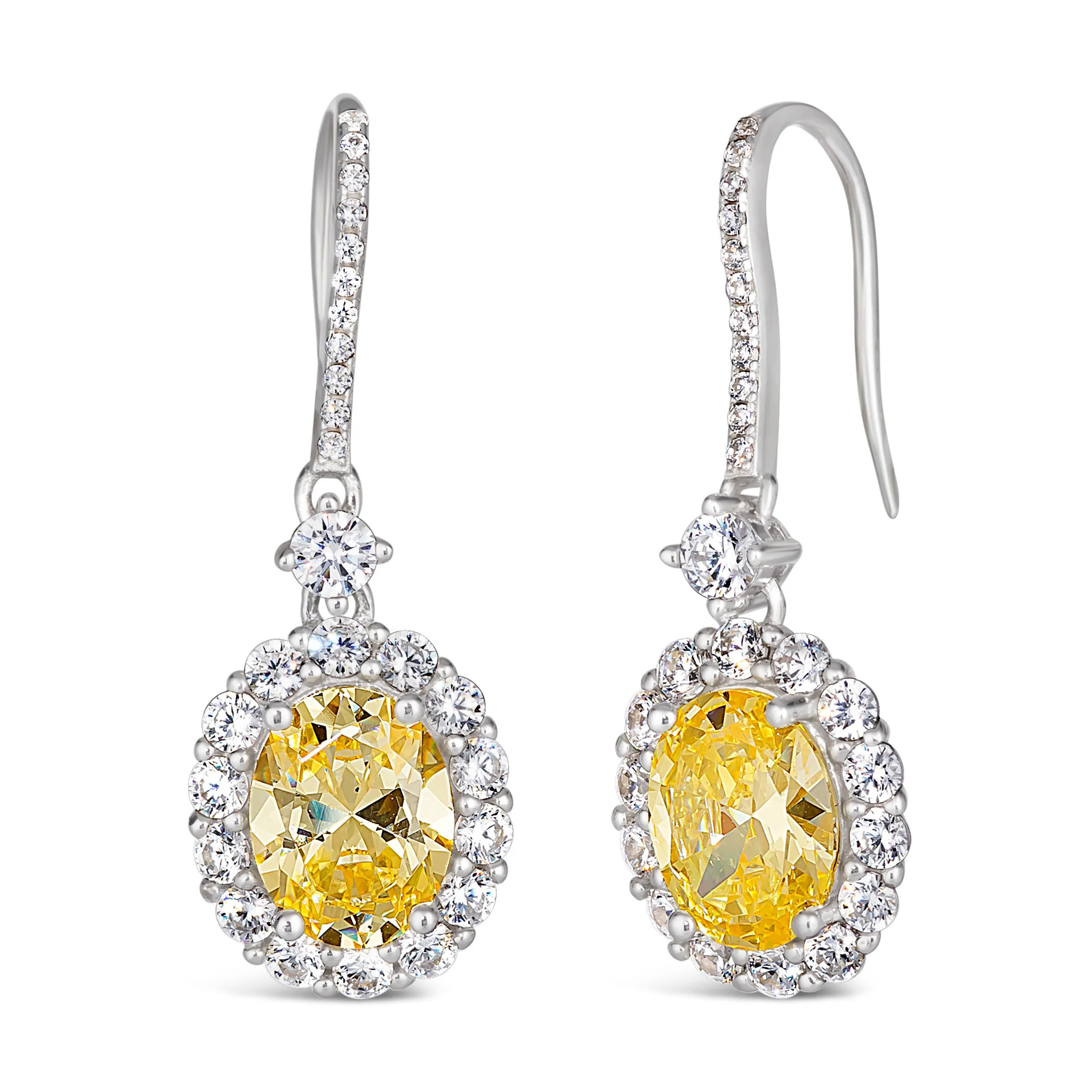 Anna Zuckerman Kennedy Crystalline Earrings in Canary Yellow | Anna Zuckerman