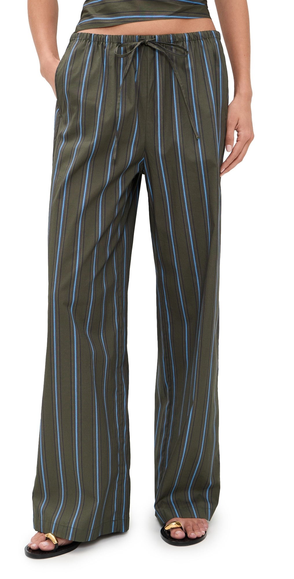 STAUD Mateo Pants Huntington Stripe XS | Shopbop