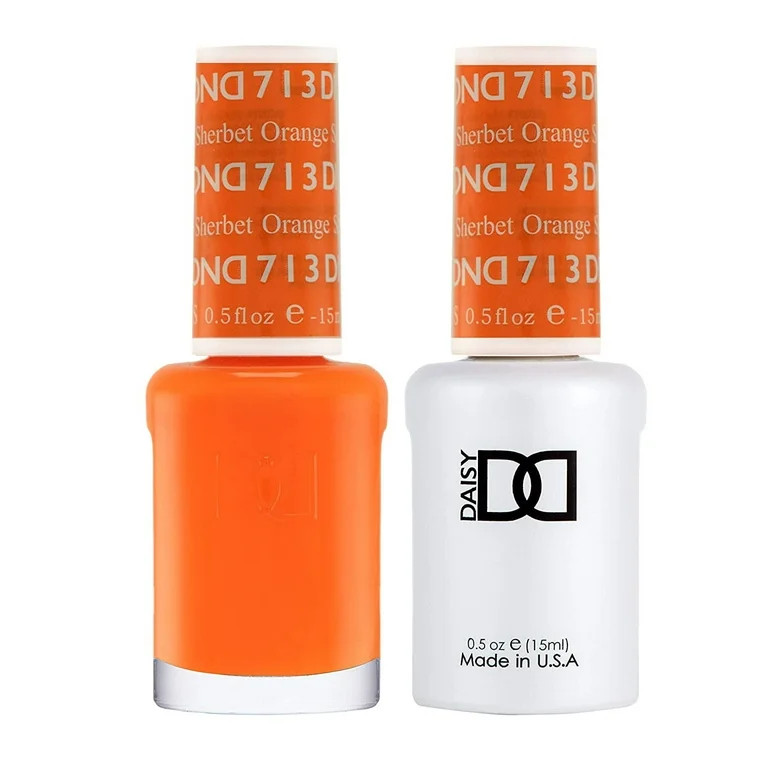 Orange Sherbet #713 & Matching Polish Set - DND Gel & Lacquer | Walmart (US)