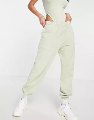 ASOS DESIGN washed oversized sweatpants in lime | ASOS | ASOS (Global)