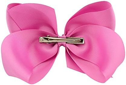 30pcs Big 6" Hair Bows Clips Solid Color Grosgrain Ribbon Larger Hair Bows Alligator Clips Hair A... | Amazon (US)