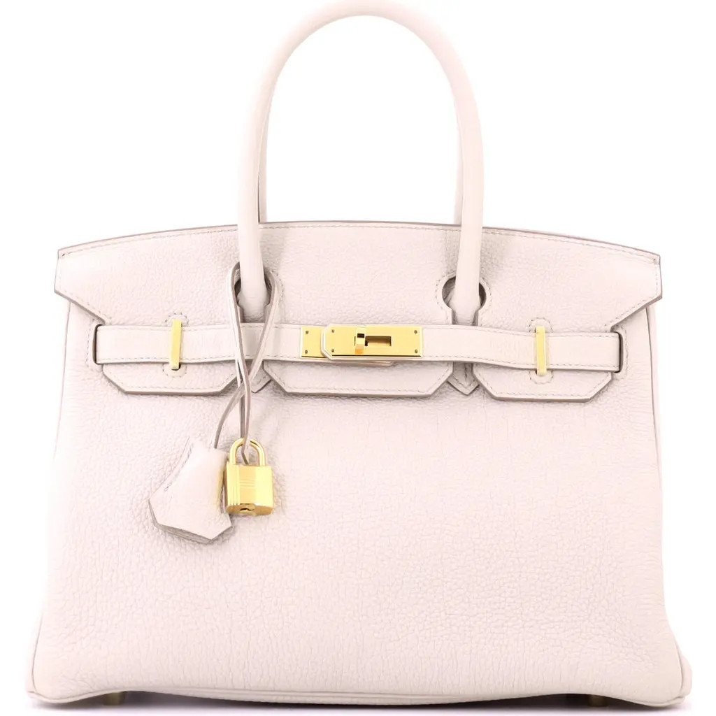 Pre-Owned Hermes Birkin Handbag Light Togo with Gold Hardware 30 in Beton at Nordstrom, Size Small | Nordstrom