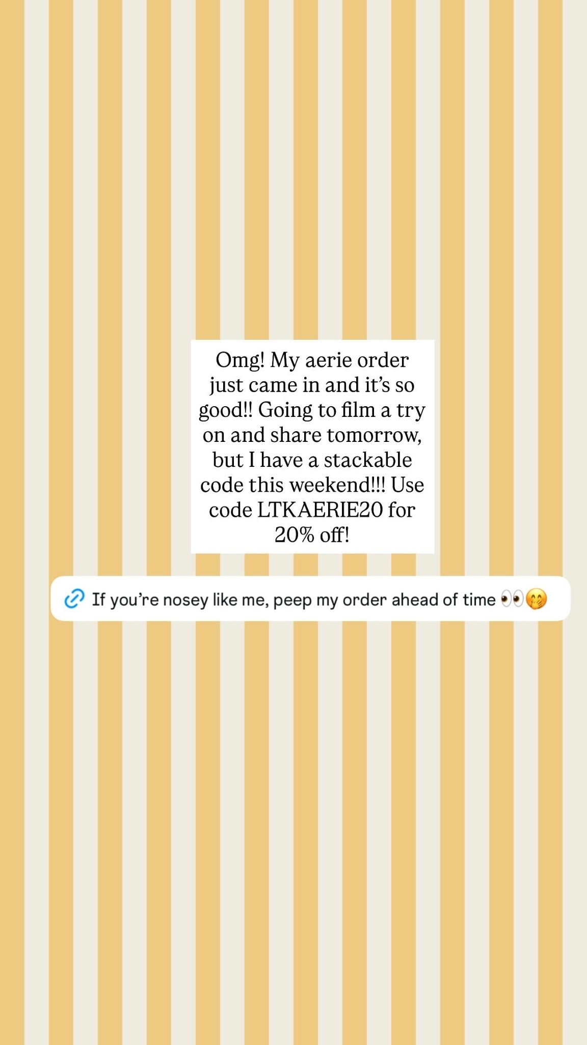 A little sneak peek of my aerie order! 20% off this weekend with code LTKAERIE20

Aerie finds, what I bought, loungewear, summer style 

#LTKxAerie