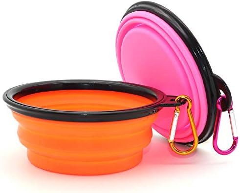 SLSON Collapsible Dog Bowl, 2 Pack Collapsible Dog Water Bowls for Cats Dogs, Portable Pet Feedin... | Amazon (US)