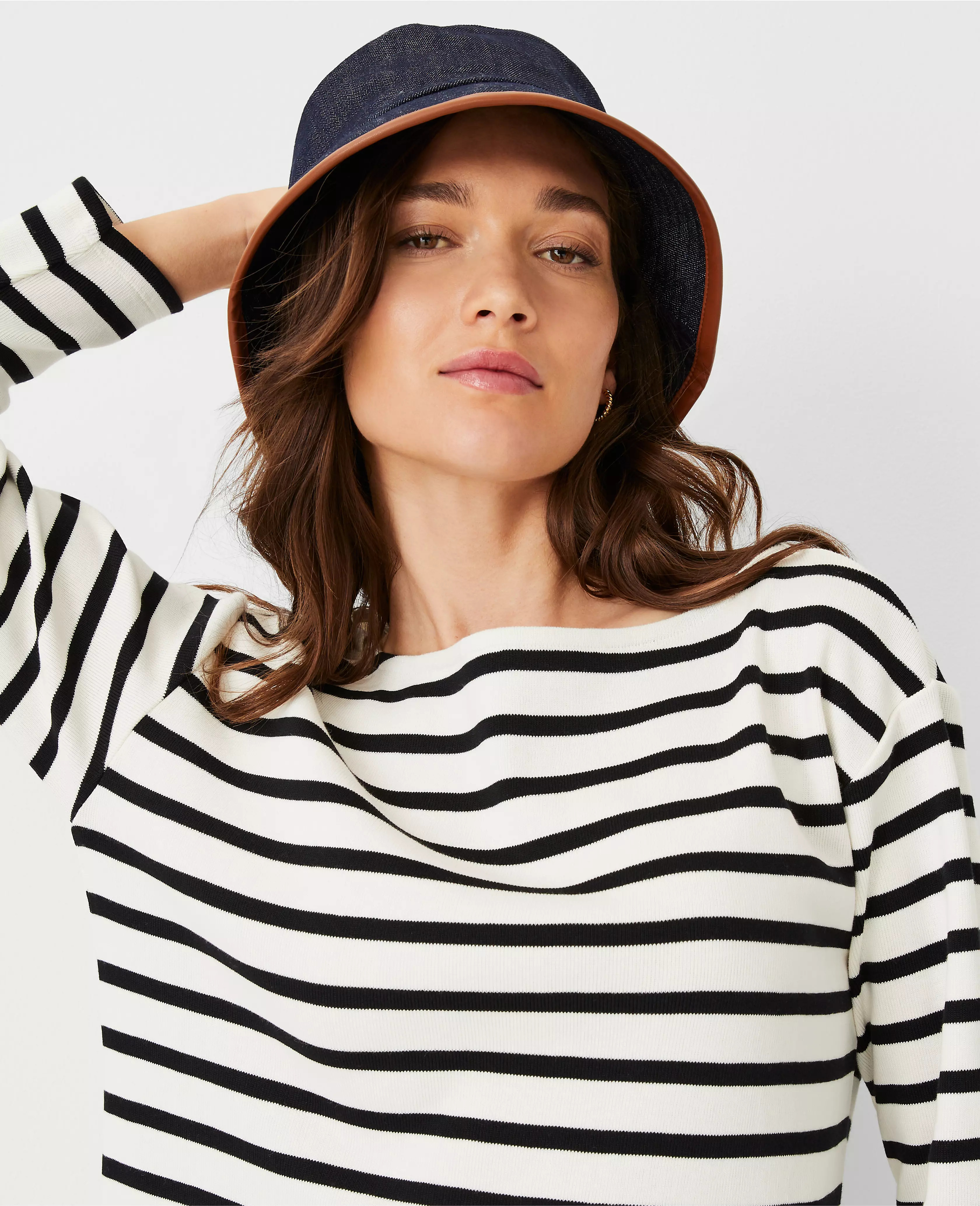 AT Weekend Denim Bucket Hat | Ann Taylor (US)