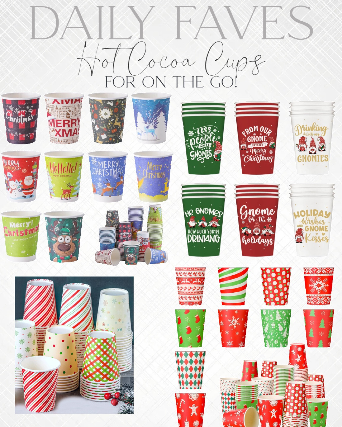 Hot cocoa cups for on the go!

#LTKkids #LTKfamily #LTKHoliday