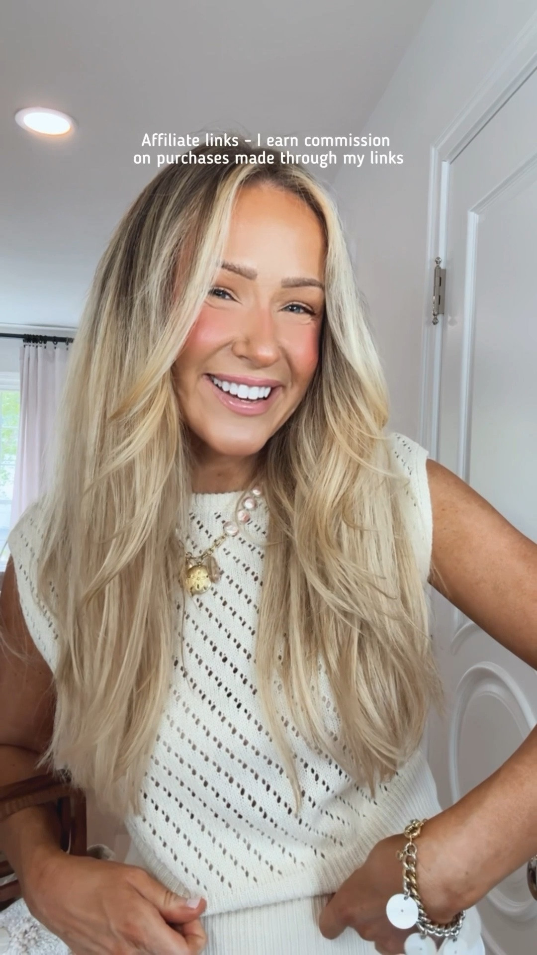 Affiliate links - I earn commission on purchases made through my links | Amazon summer top, Zara white jeans, elevated casual outfit summer