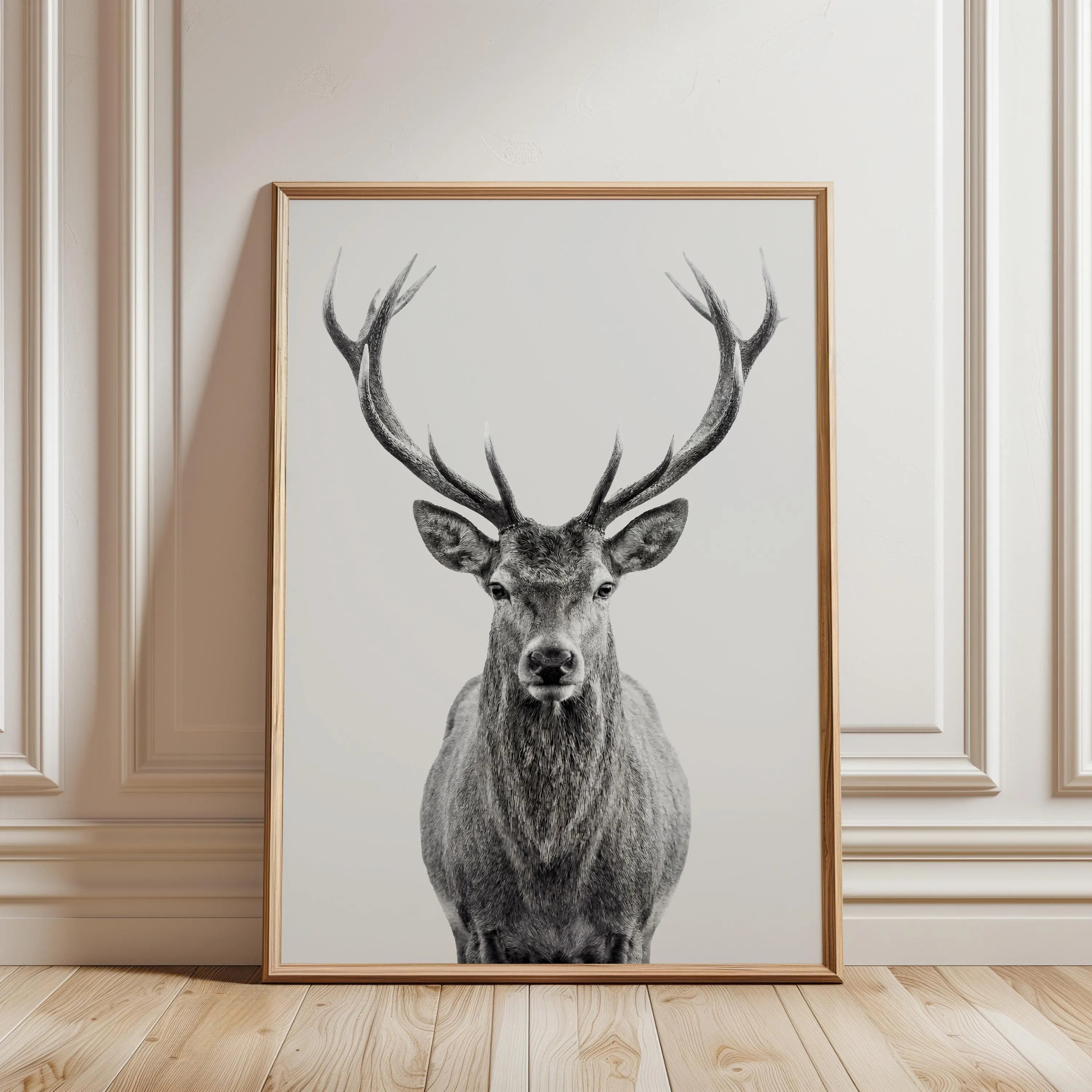 Stag Deer Printable, Black and White Wildlife Poster, Minimalist Living Room Art (Digital Download) | Etsy (Global)